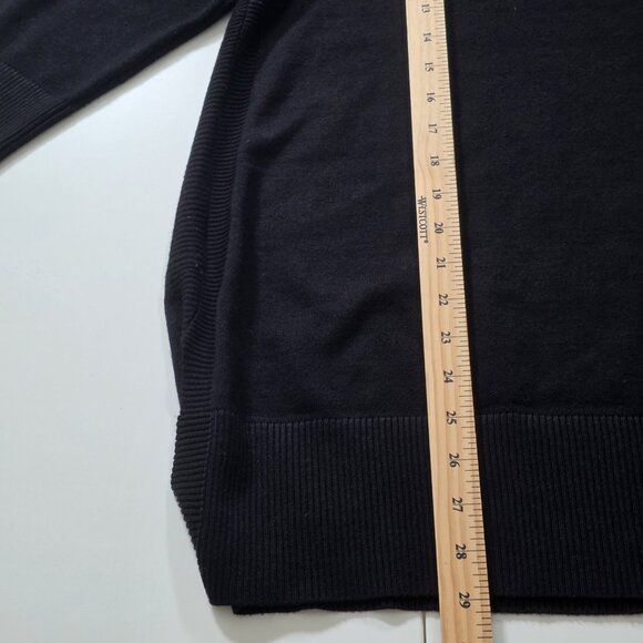 Cable & Gauge Plus Size Top 2x Black Rhinestones Half Sleeve Pullover Whimsigoth - Picture 8 of 14